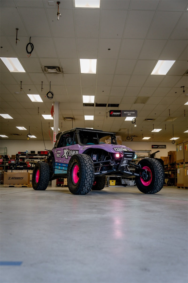 Rigid Industries x SHREDDY 360-Series 4in Lights w/Wt Bcklght (2) + 6 Covers (2 Pink/2 Teal/2 Blk)