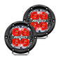 Rigid Industries 360-Series 4in LED Off-Road Spot Beam - Red Backlight (Pair)