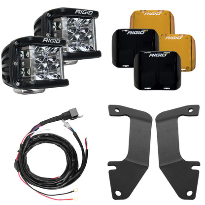 Rigid Industries 14-20 Toyota Tundra A-Pillar Light Kit w/D-SS Flood