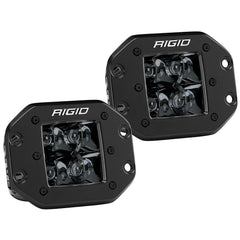 Spot Flush Mount Midnight Pair D-Series Pro RIGID Industries - Auxiliary Light - Rigid Industries - Texas Complete Truck Center