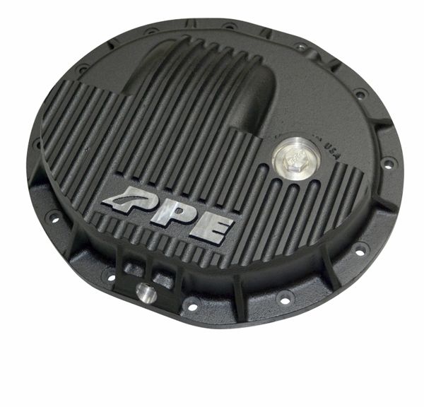 Heavy Duty Cast Aluminum Front Differential Cover 15-17 Ram 2500/3500 HD Black PPE Diesel