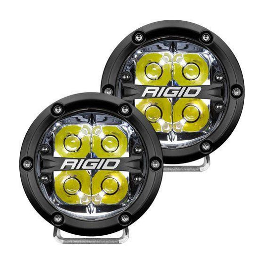 360-Series 4 Inch Led Off-Road Spot Beam White Backlight Pair RIGID Industries - LED Light Pods - Rigid Industries - Texas Complete Truck Center