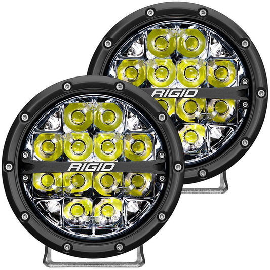 360-Series 6 Inch Led Off-Road Spot Beam White Backlight Pair RIGID Industries - LED Light Pods - Rigid Industries - Texas Complete Truck Center
