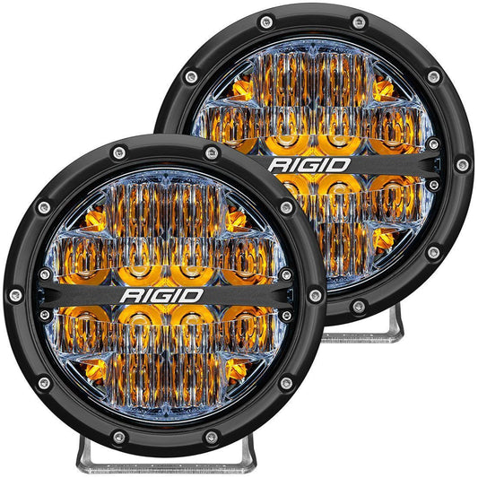 360-Series 6 Inch Led Off-Road Drive Beam Amber Backlight Pair RIGID Industries - LED Light Pods - Rigid Industries - Texas Complete Truck Center