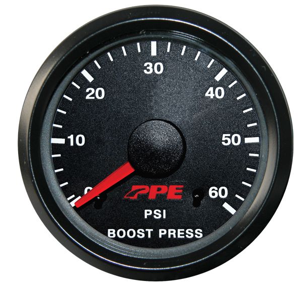 Turbo Boost Gauge W/Tubing Kit PPE Diesel