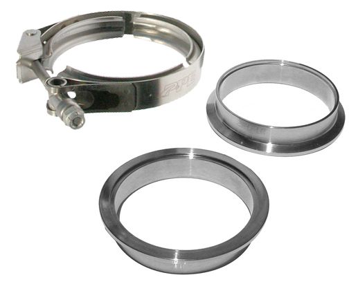 3.0 Inch QR Aluminum V-Band 3 Pc Set 1C 1M 1F PPE Diesel