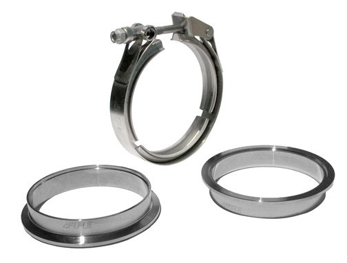 4.0 Inch QR Aluminum V-Band 3 Pc Set 1C 1M 1F PPE Diesel