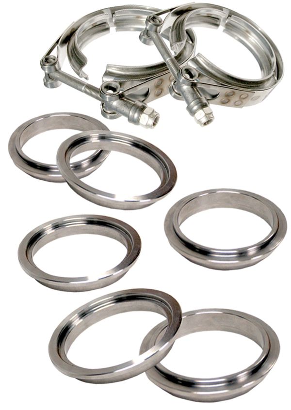 3 Inch V Band Clamp Stainless Steel 8 Piece Set 2C 3M 3F PPE Diesel