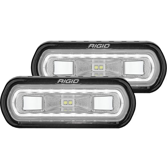 SR-L Series Off-Road Spreader Pod 3 Wire Surface Mount with White Halo Pair RIGID Industries - LED Light Pods - Rigid Industries - Texas Complete Truck Center
