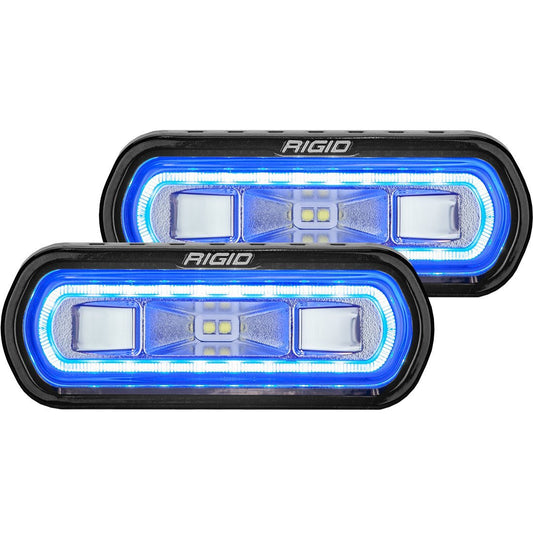 SR-L Series Off-Road Spreader Pod 3 Wire Surface Mount with Blue Halo Pair RIGID Industries - LED Light Pods - Rigid Industries - Texas Complete Truck Center
