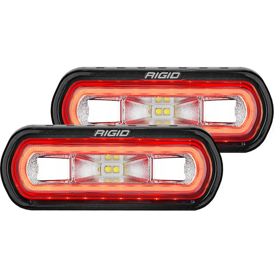 SR-L Series Off-Road Spreader Pod 3 Wire Surface Mount with Amber Halo Pair RIGID Industries - LED Light Pods - Rigid Industries - Texas Complete Truck Center
