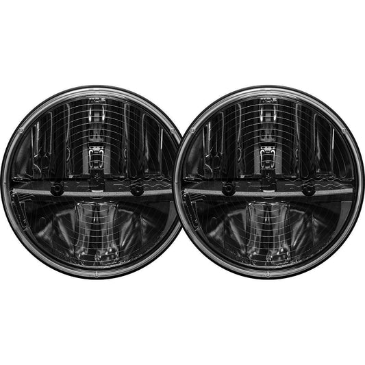 7 Inch Round Heated Headlight With Pwm Adaptor Pair RIGID Industries - Headlights - Rigid Industries - Texas Complete Truck Center
