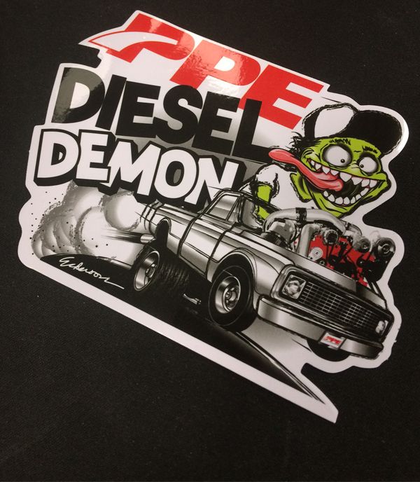 Diesel Demon Sticker 4.75 X 3.25 Inch PPE Diesel