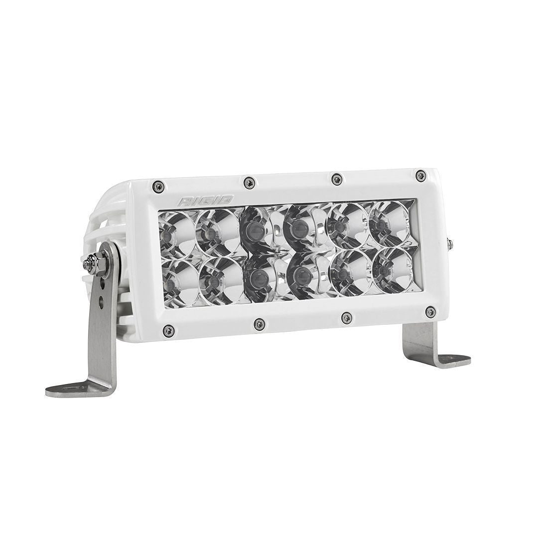 6 Inch Spot/Flood Combo Light White Housing E-Series Pro RIGID Industries - LED Light Bars - Rigid Industries - Texas Complete Truck Center