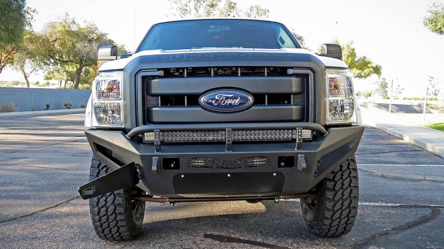 HoneyBadger Front Bumper Addictive Desert DesignsF067405030103 - Bumpers - Addictive Desert Designs - Texas Complete Truck Center