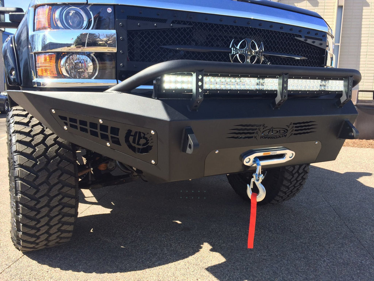 HoneyBadger Front Bumper Addictive Desert DesignsF347355000103 - Bumpers - Addictive Desert Designs - Texas Complete Truck Center