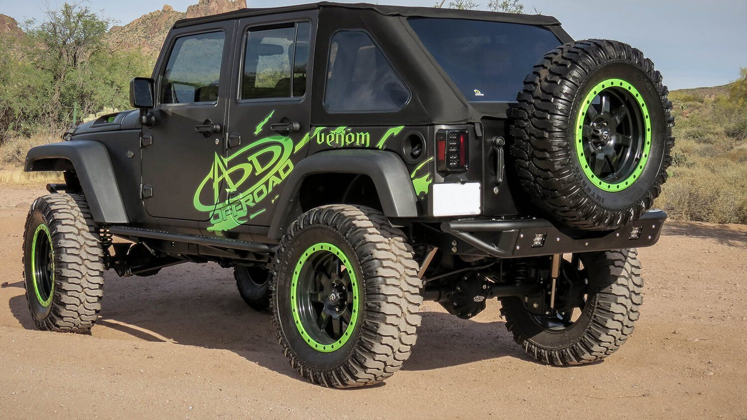 Venom Rear Bumper Addictive Desert DesignsR952251370103 - Bumpers - Addictive Desert Designs - Texas Complete Truck Center