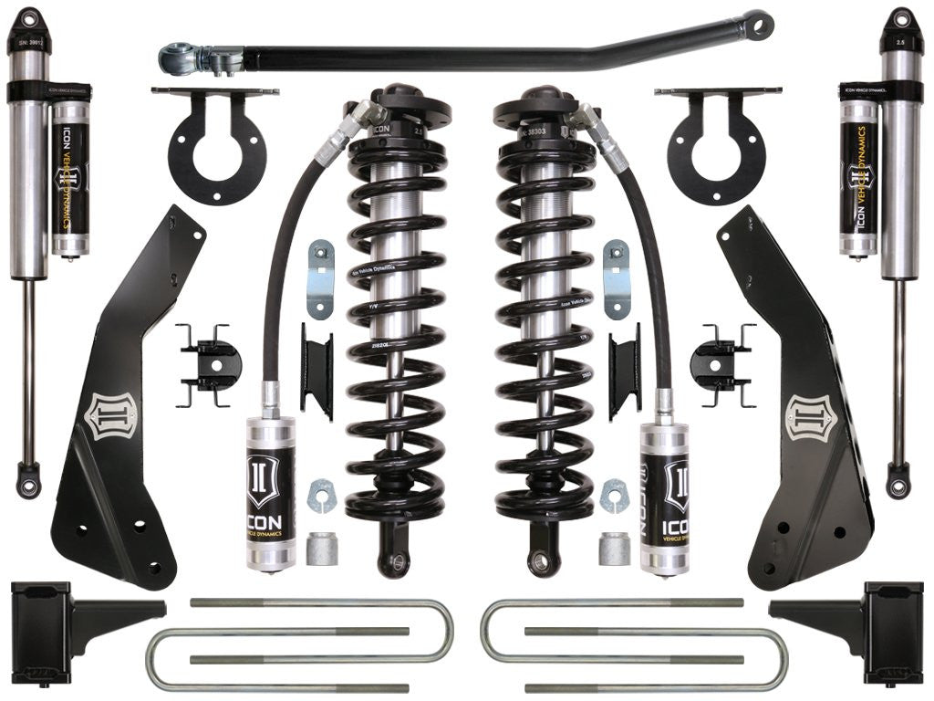 11-16 FORD F-250/F-350 4-5.5" STAGE 3 COILOVER CONVERSION SYSTEM - 11-16 FORD F250/F350 4-5.5" STAGE 3 COILOVER CONVERSION SYSTEM - ICON Vehicle Dynamics - Texas Complete Truck Center