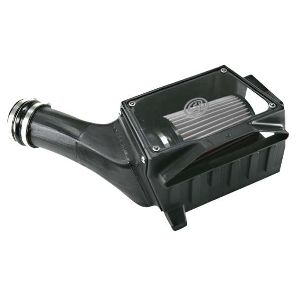 Cold Air Intake For 94-97 Ford F250 F350 V8-7.3L Powerstroke Dry Extendable White S&B - Cold Air Intake For 94-97 Ford F250 F350 V8-7.3L Powerstroke S&B - S&B - Texas Complete Truck Center