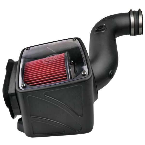 Cold Air Intake For 06-07 Chevrolet Silverado GMC Sierra V8-6.6L LLY-LBZ Duramax Cotton Cleanable Red S&B - Cold Air Intake For 06-07 Chevrolet Silverado GMC Sierra V8-6.6L LLY-LBZ Duramax S&B - S&B - Texas Complete Truck Center