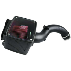 Cold Air Intake For 01-04 Chevrolet Silverado GMC Sierra V8-6.6L LB7 Duramax Cotton Cleanable Red S&B - Cold Air Intake For 01-04 Chevrolet Silverado GMC Sierra V8-6.6L LB7 Duramax S&B - S&B - Texas Complete Truck Center