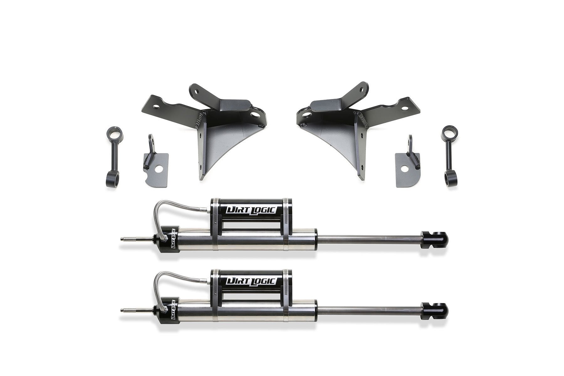 5" DUAL SHK KIT W/2 DLSS RESI - 5" DUAL SHK KIT W/2 - Fabtech - Texas Complete Truck Center