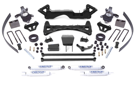 6" PERF SYS W/PERF SHKS 00-06 GM K1500 P/U 4WD - 6" PERF SYS W/PERF S - Fabtech - Texas Complete Truck Center