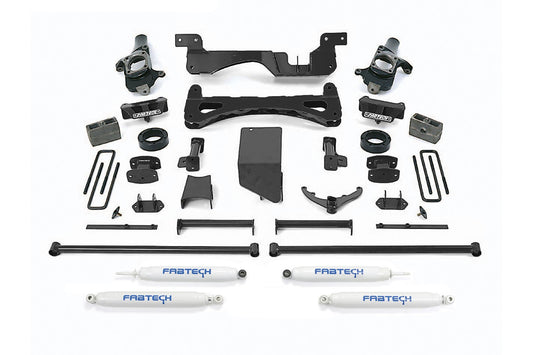 6" PERF SYS W/PERF SHKS 01-10 GM C/K2500HD, C/K3500 NON DUALLY - 6" PERF SYS W/PERF S - Fabtech - Texas Complete Truck Center