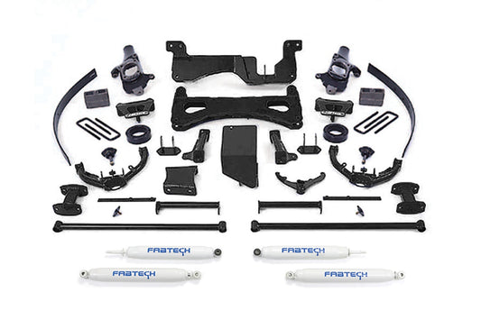 8" PERF SYS W/PERF SHKS 01-06 GM C/K2500HD, C/K3500 NON DUALLY - 8" PERF SYS W/PERF S - Fabtech - Texas Complete Truck Center