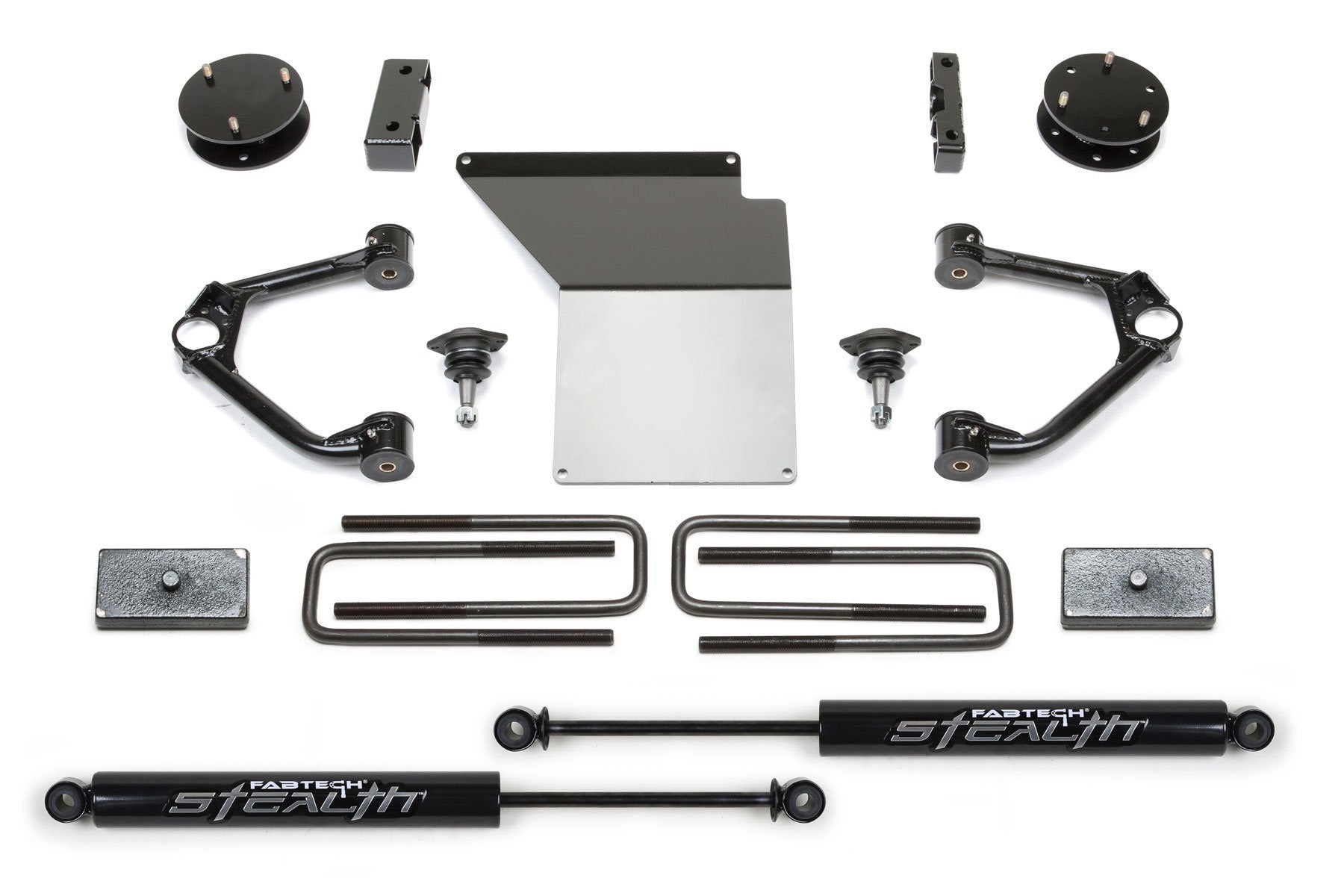 3" BUDGET SYS W/ STEALTH 07-18 GM C/K1500 P/U W/ OE FORG STL UCA - 3" BUDGET SYS W/ STE - Fabtech - Texas Complete Truck Center