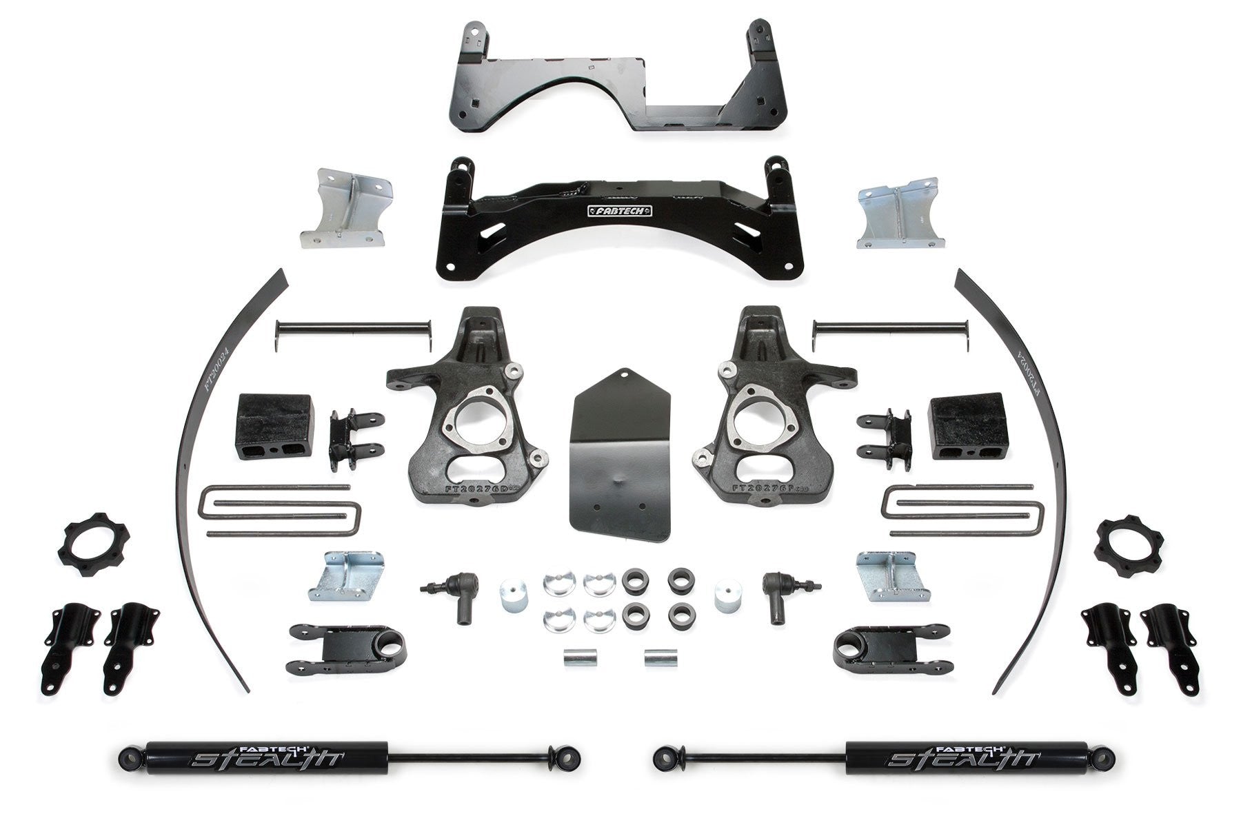 6" BASIC SYS W/ STEALTH 14-18 GM K1500 P/U W/ OE ALM OR STMP STL UCA - 6" BASIC SYS W/ STEA - Fabtech - Texas Complete Truck Center