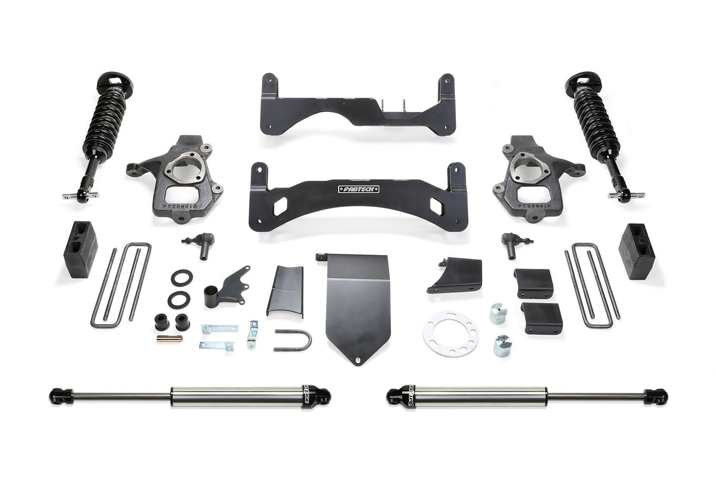 6" PERF SYS G2 W/DL 2.5 & 2.25 14-18 GM C/K1500 P/U W/ OE FORG STL UCA - 6" PERF SYS G2 W/DL - Fabtech - Texas Complete Truck Center