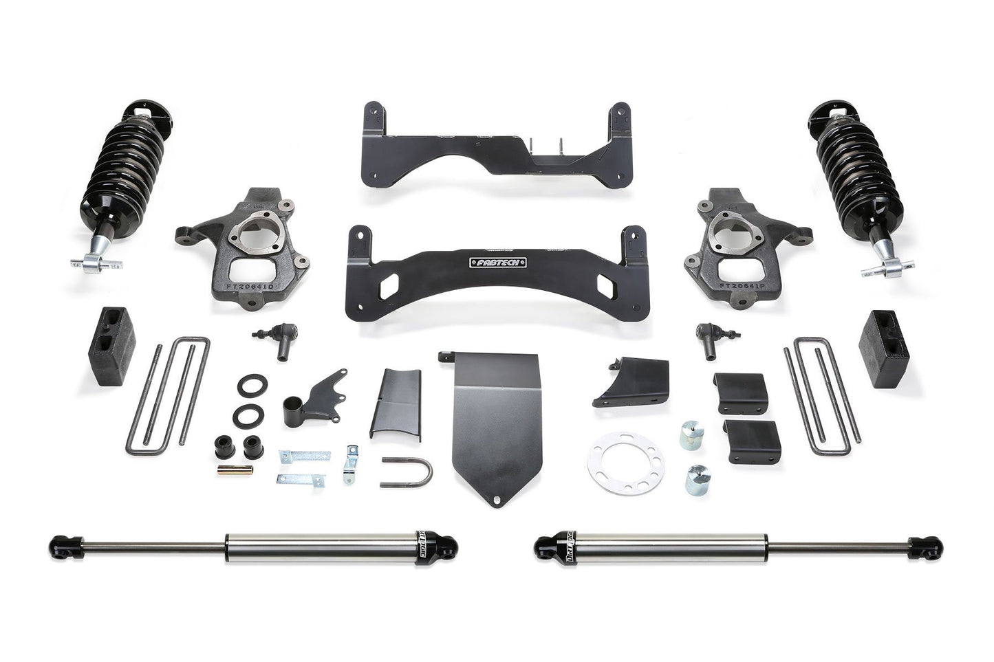 6" PERF SYS G2 W/DL 4.0 & 2.25 14-18 GM C/K 1500 P/U W/ OE FORG STL UCA - 6" PERF SYS G2 W/DL - Fabtech - Texas Complete Truck Center