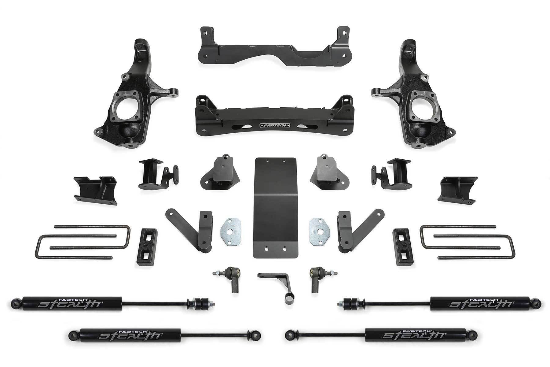 4" BASIC SYS W/STEALTH SHKS 2011-19 GM 2500HD 2WD/4WD - 4" BASIC SYS W/STEAL - Fabtech - Texas Complete Truck Center