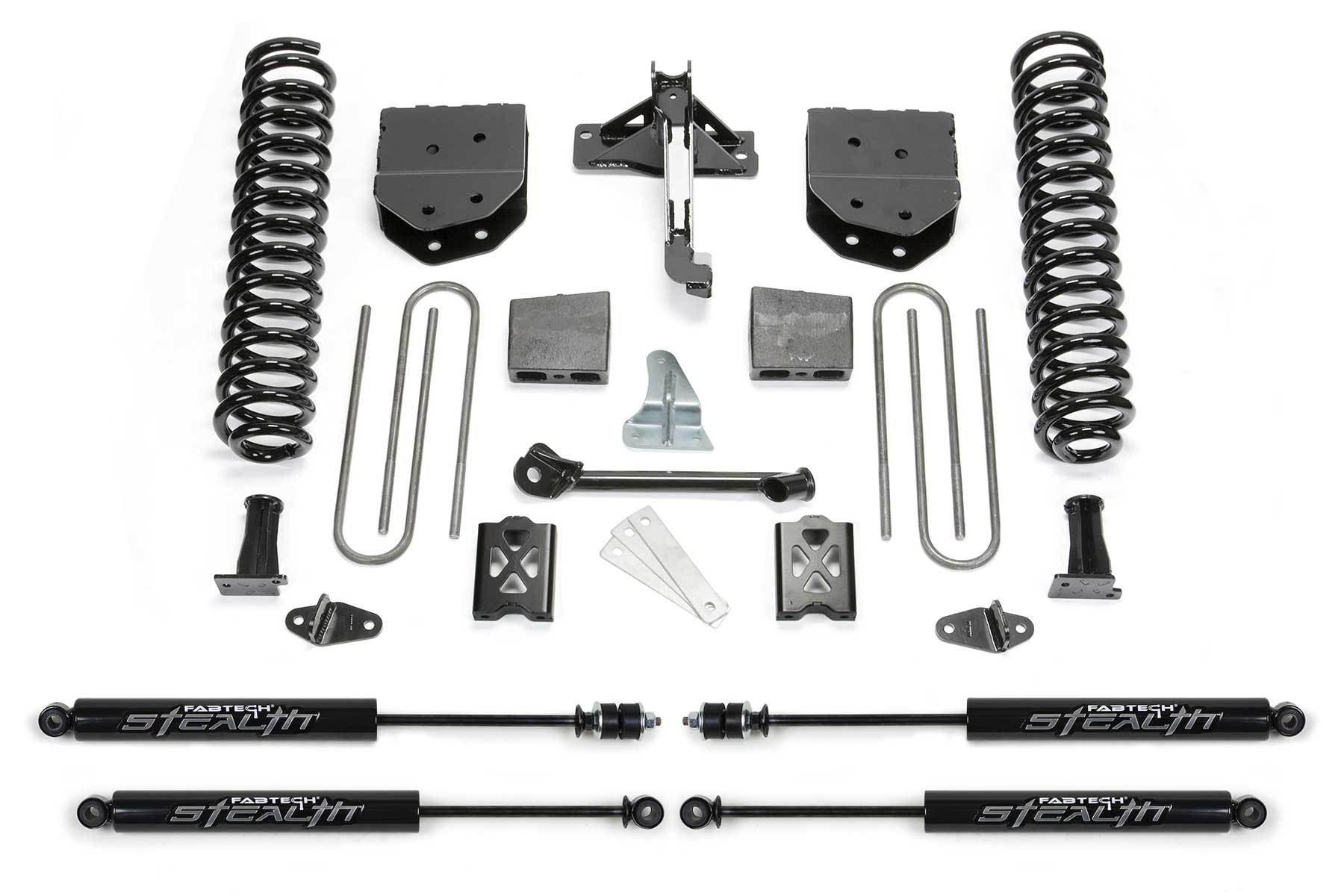 6" BASIC SYS W/STEALTH 05-07 FORD F250 4WD W/O FACTORY OVERLOAD - 6" BASIC SYS W/STEAL - Fabtech - Texas Complete Truck Center