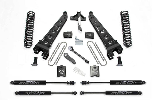 6" RAD ARM SYS W/COILS & STEALTH 05-07 FORD F250 4WD W/O FACTORY OVERLOAD - 6" RAD ARM SYS W/COI - Fabtech - Texas Complete Truck Center