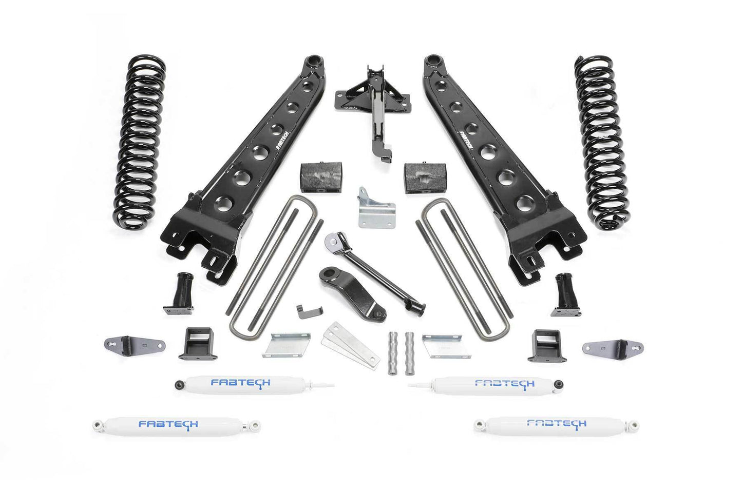 6" RAD ARM SYS W/COILS & PERF SHKS 08-10 FORD F450/550 4WD - 6" RAD ARM SYS W/COI - Fabtech - Texas Complete Truck Center