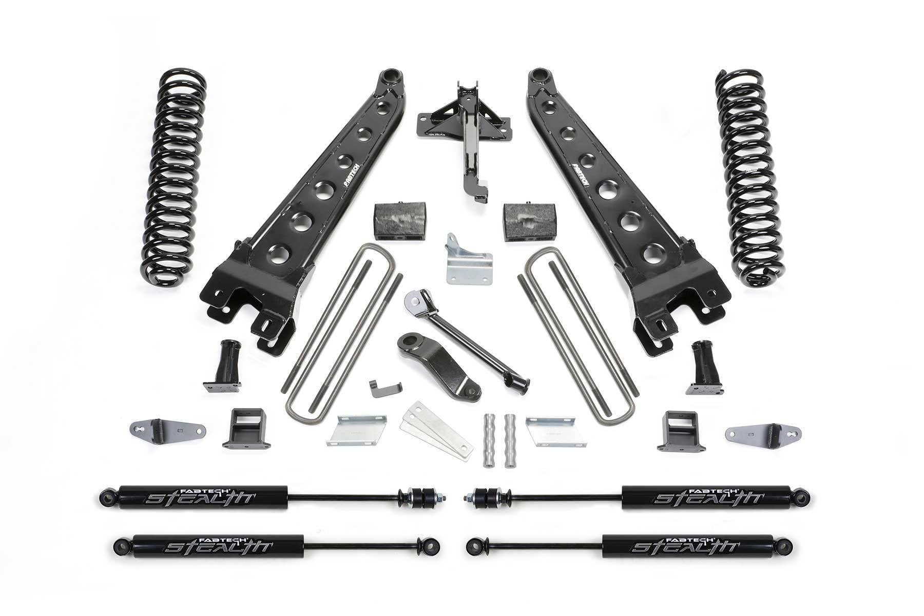 6" RAD ARM SYS W/COILS & STEALTH 08-10FORD F450/550 4WD - 6" RAD ARM SYS W/COI - Fabtech - Texas Complete Truck Center