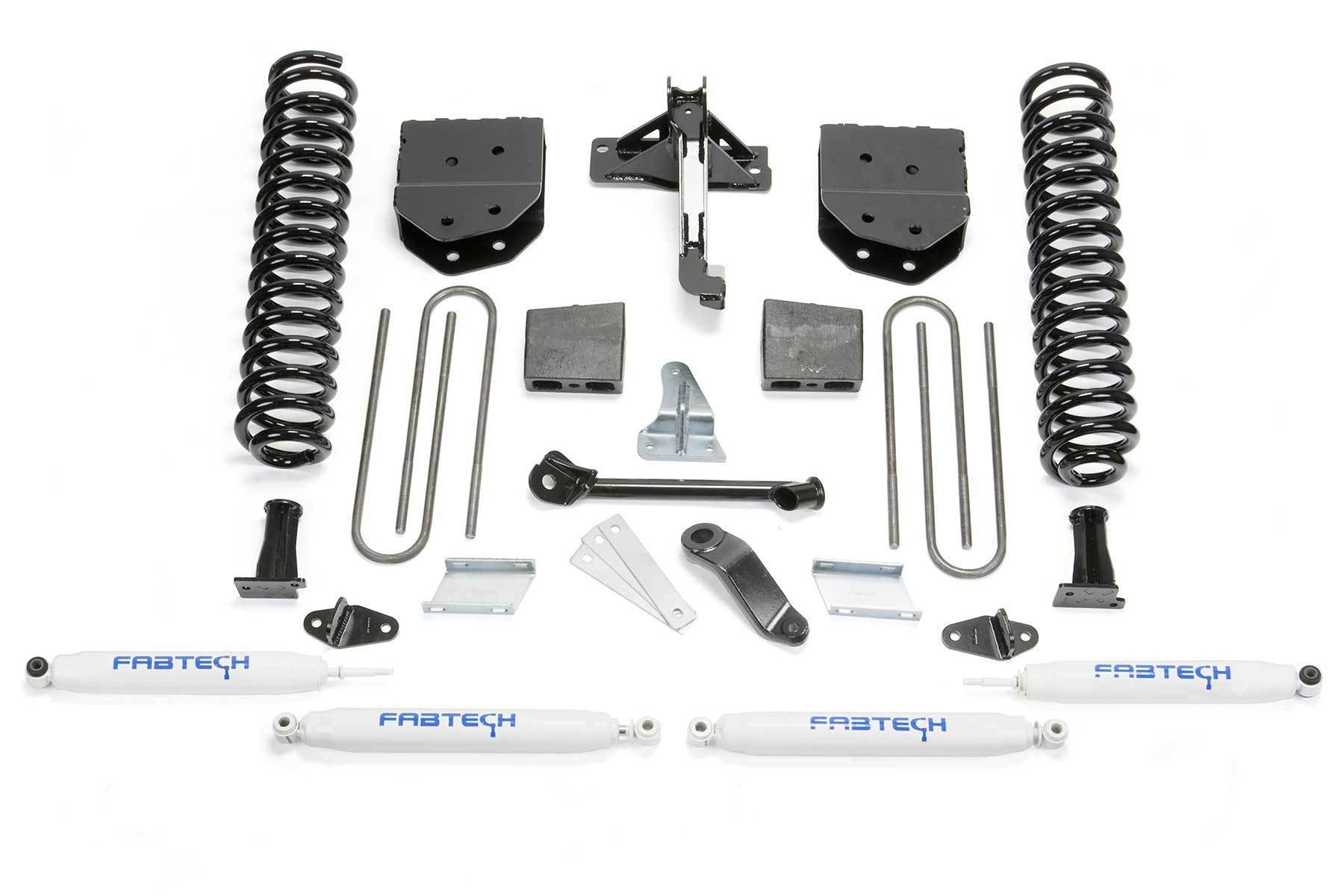 6" BASIC SYS W/PERF SHKS 2011-13 FORD F450/550 4WD 10 LUG - 6" BASIC SYS W/PERF - Fabtech - Texas Complete Truck Center
