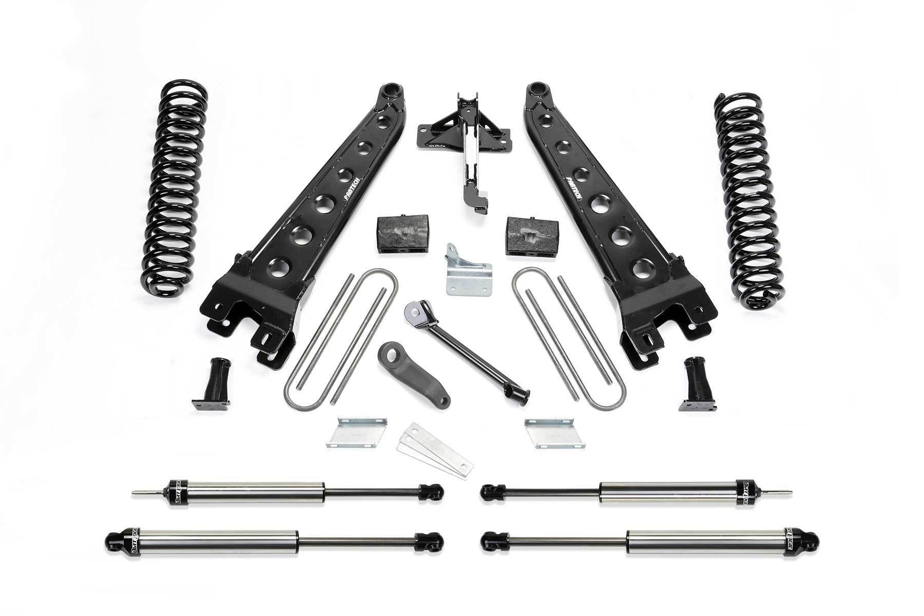 6" RAD ARM SYS W/COILS & DLSS SHKS 2011-13 FORD F450/550 4WD 10 LUG - 6" RAD ARM SYS W/COI - Fabtech - Texas Complete Truck Center