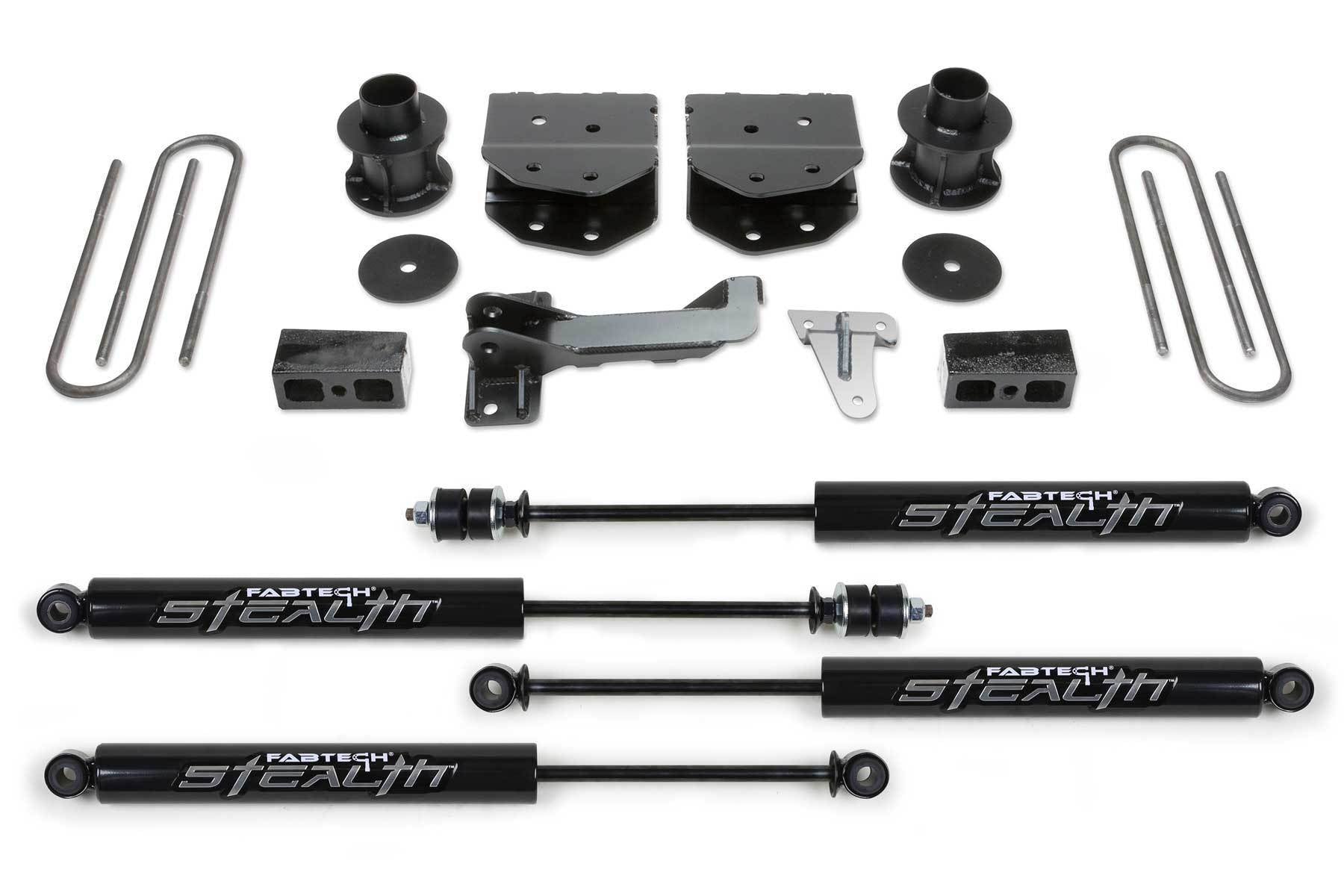 4" BUDGET SYS W/STEALTH 2008-16 FORD F250/350/450 4WD 8 LUG - 4" BUDGET SYS W/STEA - Fabtech - Texas Complete Truck Center