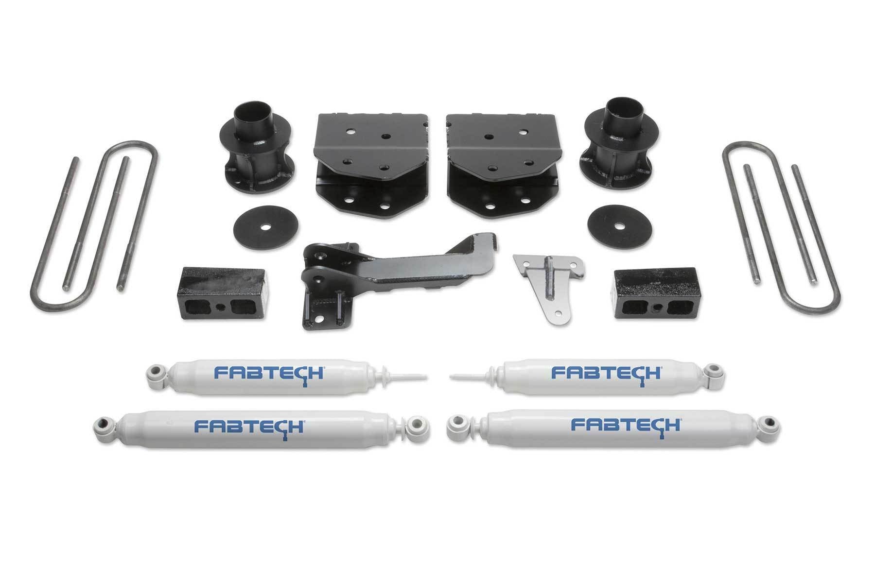 4" BUDGET SYS W/PERF SHOCKS 2005-07 FORD F250/350 4WD - 4" BUDGET SYS W/PERF - Fabtech - Texas Complete Truck Center