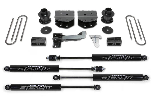 4" BUDGET SYS W/STEALTH 2005-07 FORD F250/350 4WD - 4" BUDGET SYS W/STEA - Fabtech - Texas Complete Truck Center