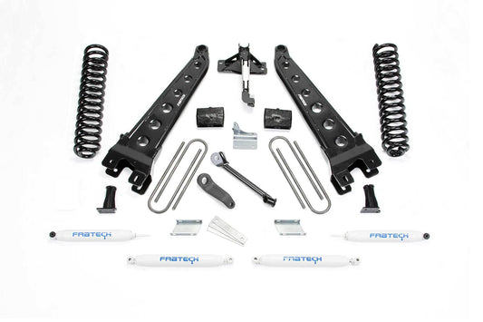 4" RAD ARM SYS W/COILS & PERF SHKS 2008-16 FORD F250/F350 4WD - 4" RAD ARM SYS W/COI - Fabtech - Texas Complete Truck Center