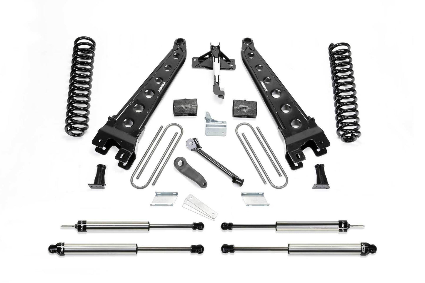 4" RAD ARM SYS W/COILS & DLSS SHKS 2008-16 FORD F250/F350 4WD - 4" RAD ARM SYS W/COI - Fabtech - Texas Complete Truck Center