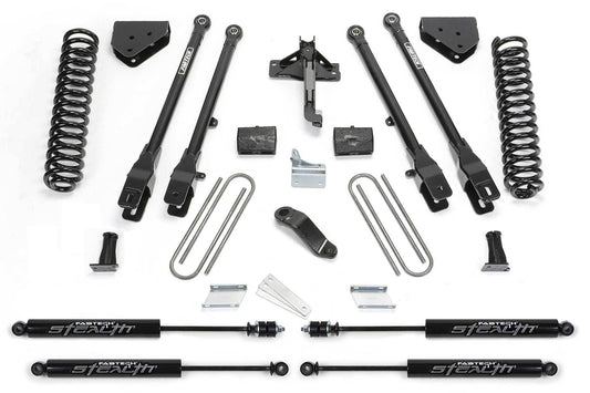 4" 4LINK SYS W/COILS & STEALTH 2008-16 FORD F250/F350 4WD - 4" 4LINK SYS W/COILS - Fabtech - Texas Complete Truck Center