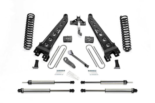 4" RAD ARM SYS W/COILS & DLSS SHKS 17-19 FORD F250/F350 4WD DIESEL - 4" RAD ARM SYS W/COI - Fabtech - Texas Complete Truck Center