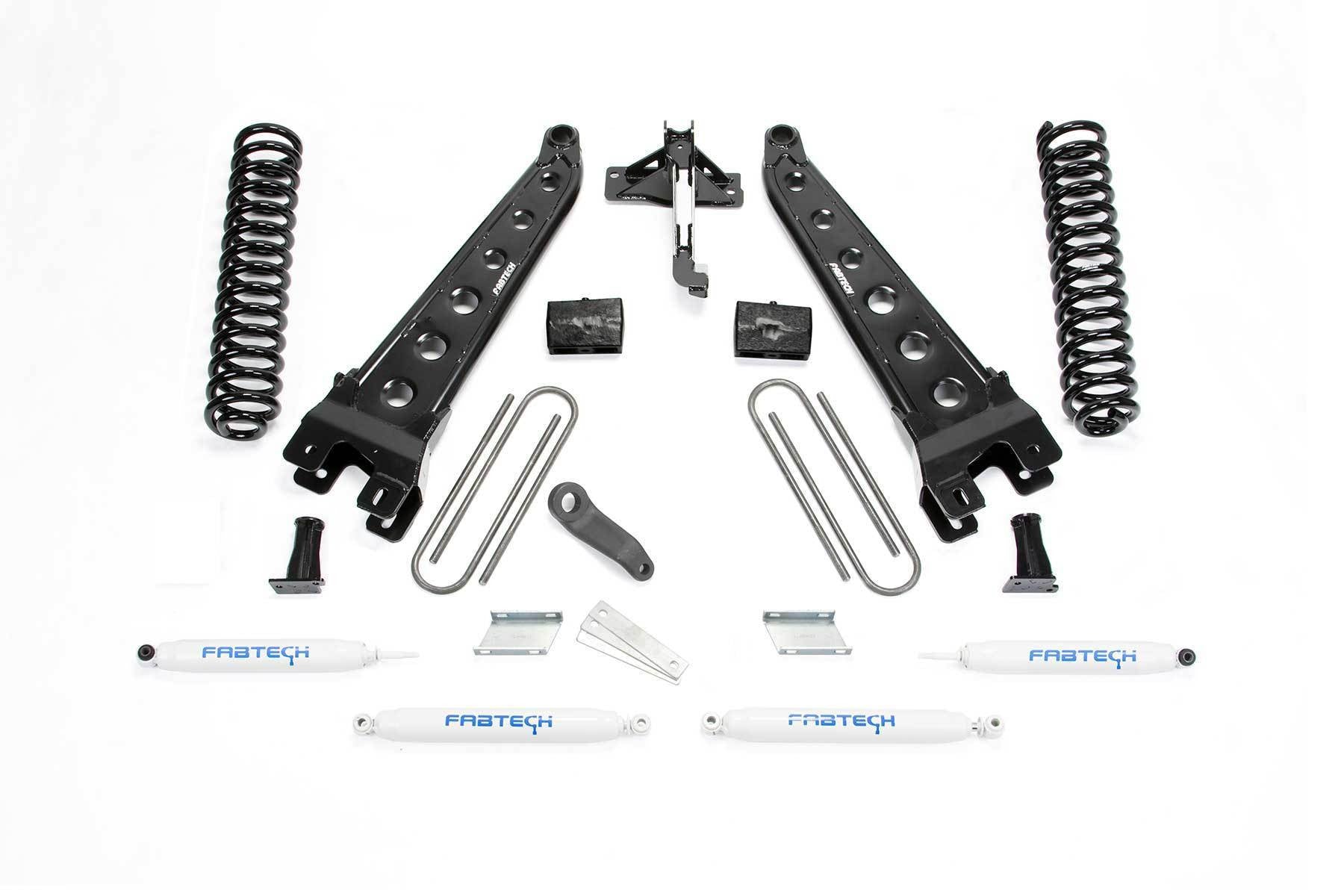 6" RAD ARM SYS W/COILS & PERF SHKS 17-19 FORD F250/F350 4WD DIESEL - 6" RAD ARM SYS W/COI - Fabtech - Texas Complete Truck Center