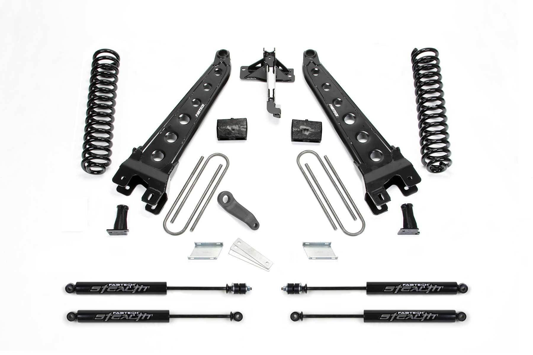 6" RAD ARM SYS W/COILS & STEALTH 17-19 FORD F250/F350 4WD DIESEL - 6" RAD ARM SYS W/COI - Fabtech - Texas Complete Truck Center