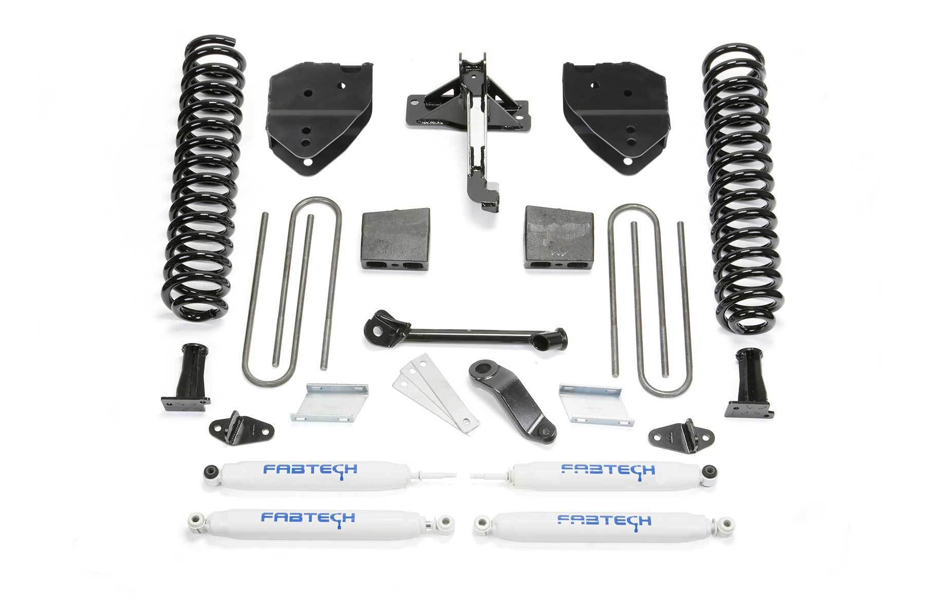 4" BASIC SYS W/PERF SHKS 17-19 FORD F250/F350 4WD GAS - 4" BASIC SYS W/PERF - Fabtech - Texas Complete Truck Center